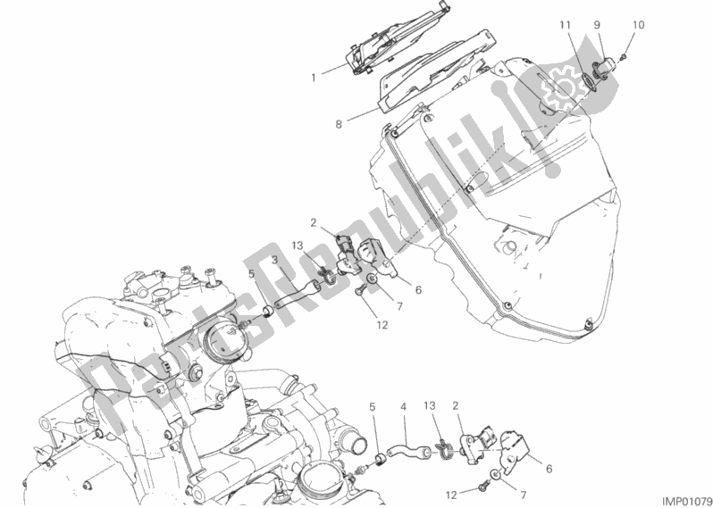 All parts for the Engine Control Unit of the Ducati Multistrada 1260 S Touring 2020